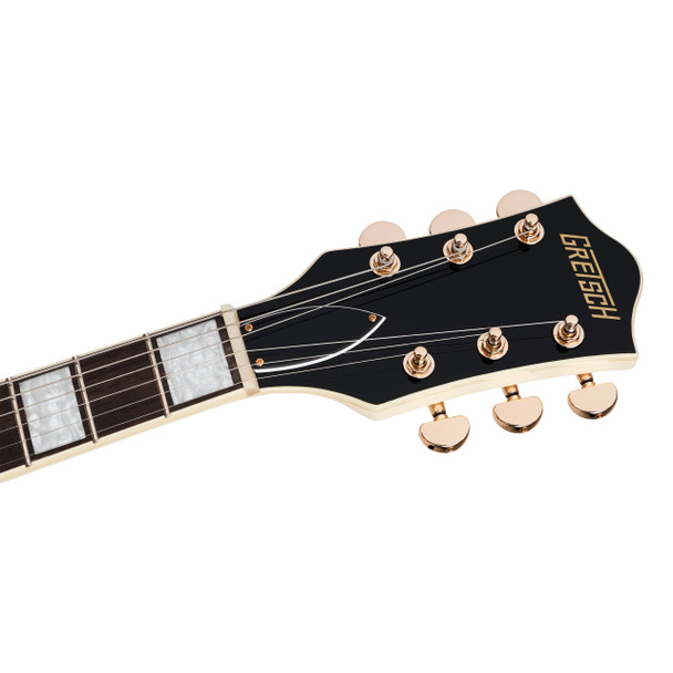 Gretsch Ltd Edition G2420TG Streamliner Hollow Body Single Cut Electric Guitar with Bigsby, Vintage White 