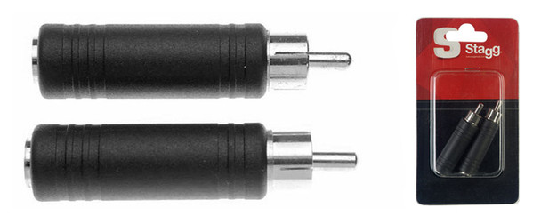 Stagg AC-PFCMH Female Jack to RCA Adaptor, 2-pack 