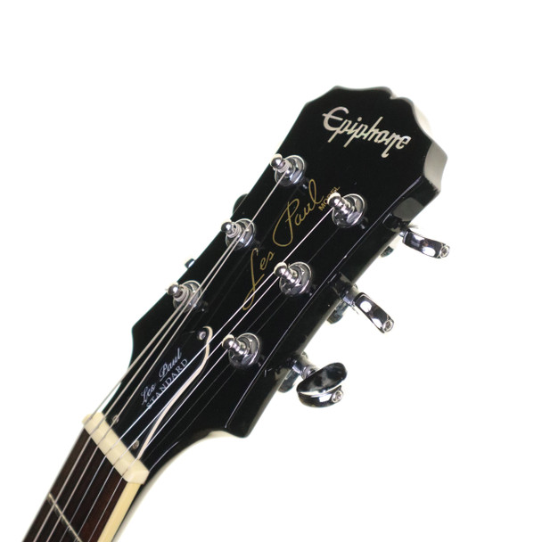 Epiphone Les Paul Standard Electric Guitar, Ebony with Case (pre-owned)