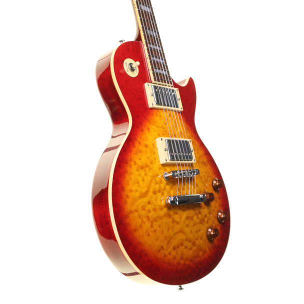 Epiphone Les Paul Standard Electric Guitar, Birdseye Cherry Sunburst with Hard Case (pre-owned)