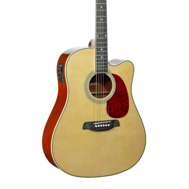 Brunswick BD200CE Dreadnought Electro-Acoustic Guitar, Natural 