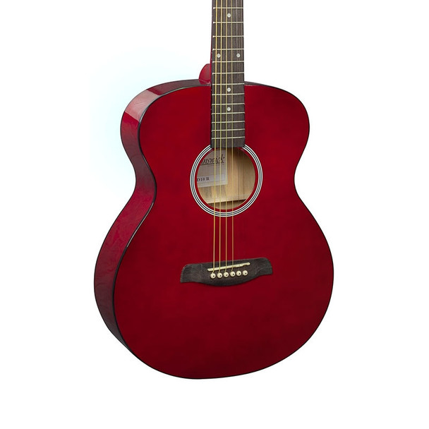 Brunswick BF100R Grand Auditorium Acoustic Guitar, Red 