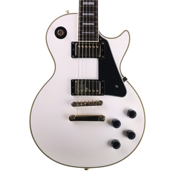 Epiphone Les Paul Custom Electric Guitar, Alpine White with Gig Bag (pre-owned)