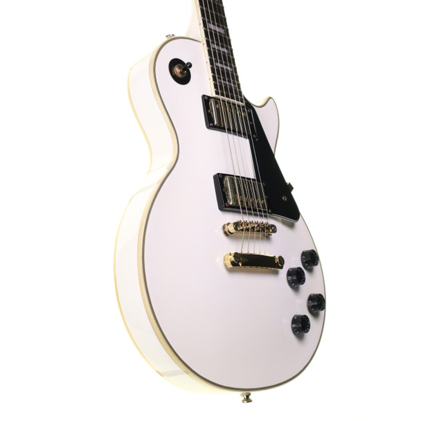 Epiphone Les Paul Custom Electric Guitar, Alpine White with Gig Bag (pre-owned)