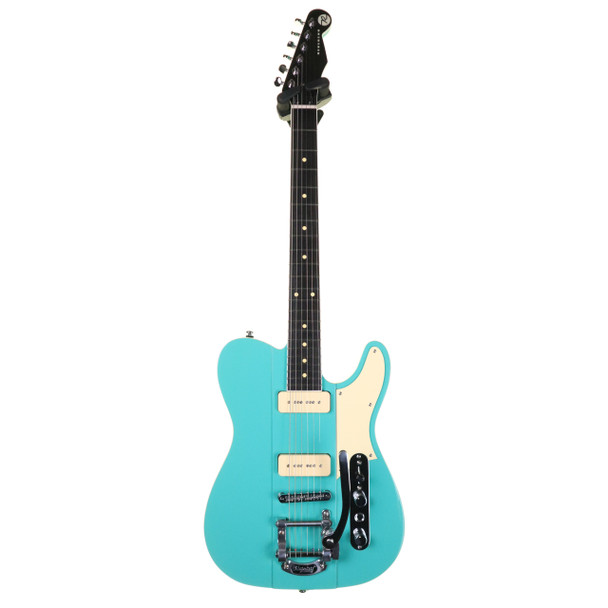 Reverend Signature Series Greg Koch Gristle 90 Electric Guitar, Tosa Turquoise, Ebony with Hard Case (pre-owned)