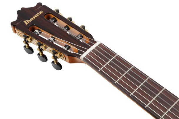 Ibanez GA360TCE-TBK Thinline Electro Acoustic Guitar, Transparent Black 