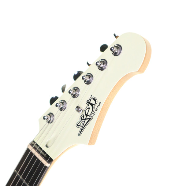 Jet Limited Edition JS-400 Badlands Electric Guitar, Olympic White 