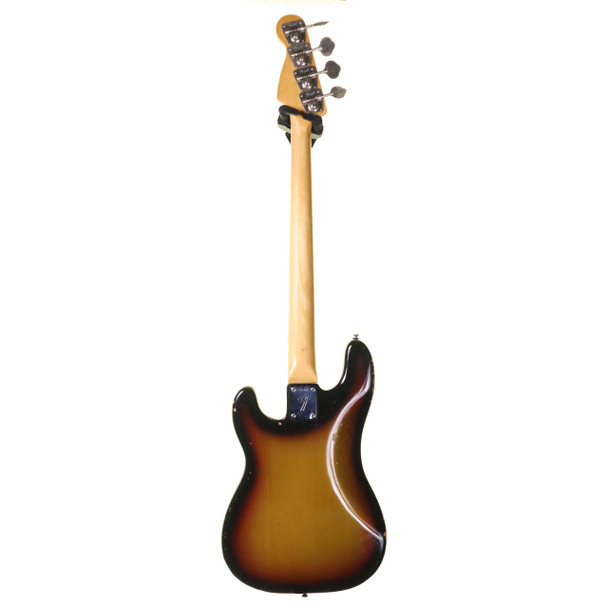 Fender 1974 Precision Bass Guitar, Sunburst with G&G Hard Case (pre-owned)