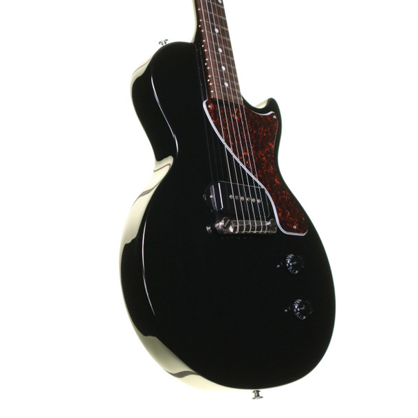 Gibson Les Paul Junior Electric Guitar, Ebony with Gig Bag, ABM Bridge Upgrade (pre-owned)