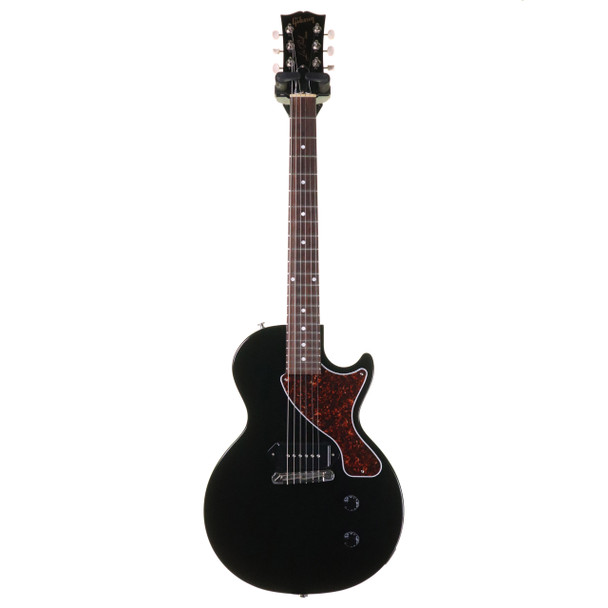 Gibson Les Paul Junior Electric Guitar, Ebony with Gig Bag, ABM Bridge Upgrade (pre-owned)