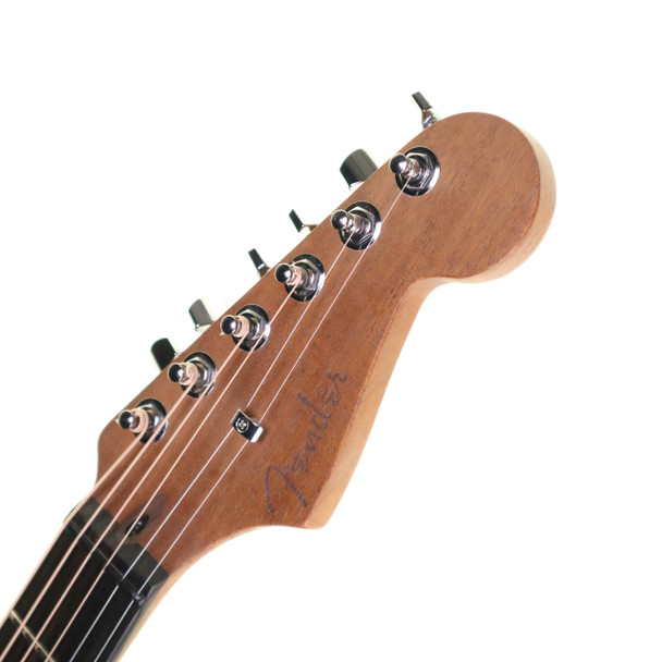 Fender Ltd Ed American Acoustasonic Stratocaster Electro-Acoustic Guitar, Aqua Teal  (ex-display)