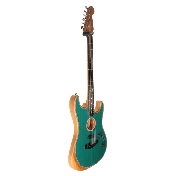 Fender Ltd Ed American Acoustasonic Stratocaster Electro-Acoustic Guitar, Aqua Teal  (ex-display)