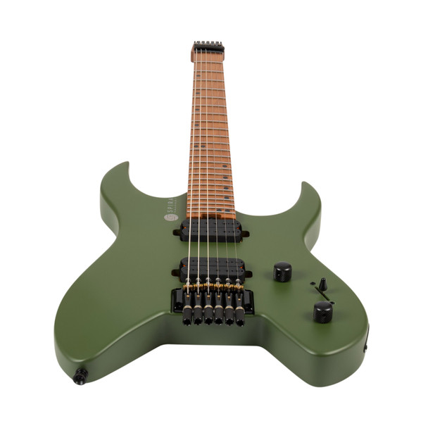 Spira S-400 MGR Headless Electric Guitar, Satin Green 