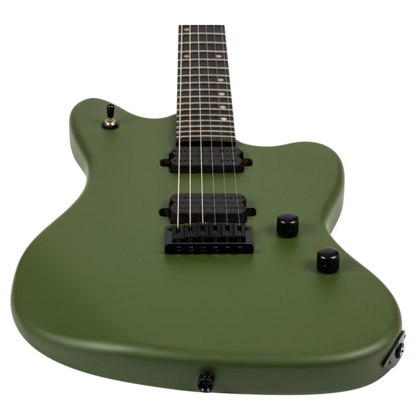 Spira J-400 MGR Electric Guitar, Satin Green 