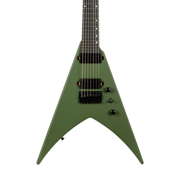 Spira V-407 MGR 7 String Electric Guitar, Satin Green 