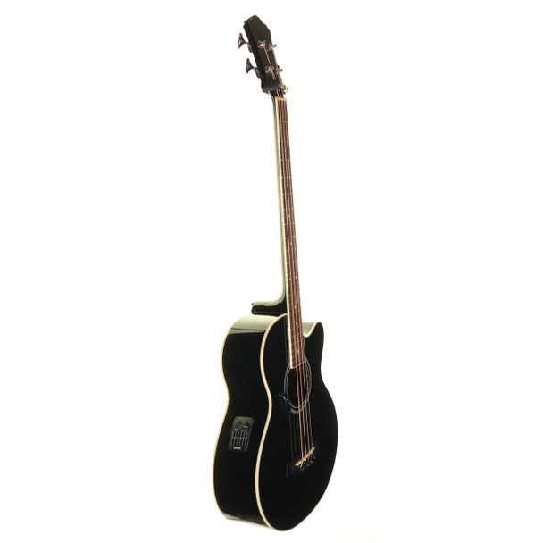 Ibanez AEB8EBK Electro-Acoustic Bass Guitar, Black (pre-owned)