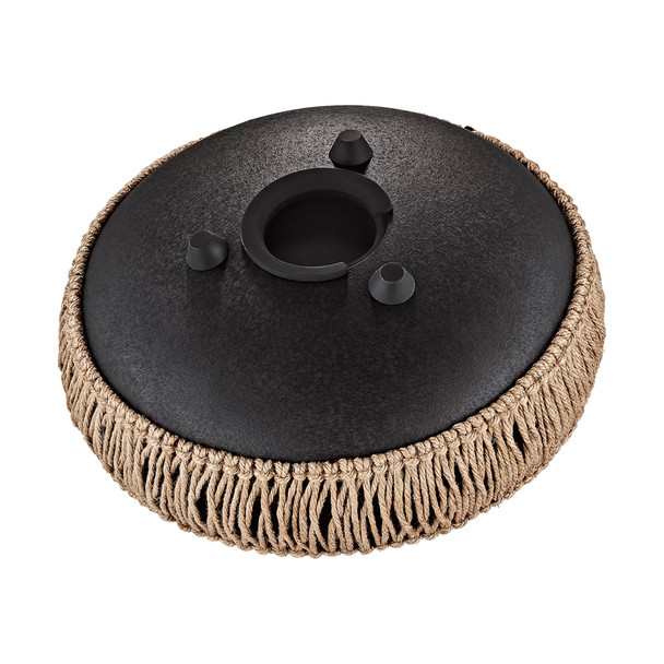 Meinl Sonic Energy 10 Inch Medium Octave Steel Tongue Drum, B Minor, Black 