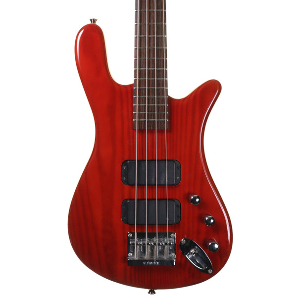 Warwick Rockbass Streamer Standard 4 String Bass Guitar, Transparent Red (pre-owned)
