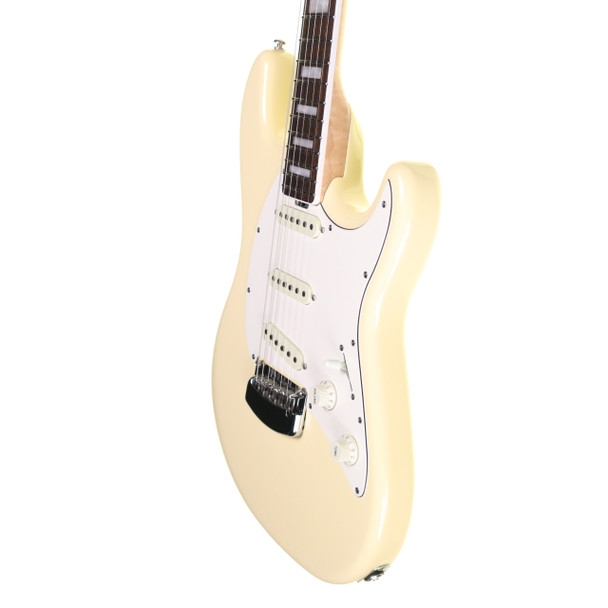 Ernie Ball Music Man Ball Family Reserve Cutlass Electric Guitar, Cornsilk White (1 of 31) with Case (pre-owned)