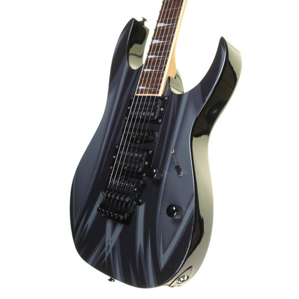 Ibanez RG370DXGP1-BK Electric Guitar, Black with Graphic (pre-owned)