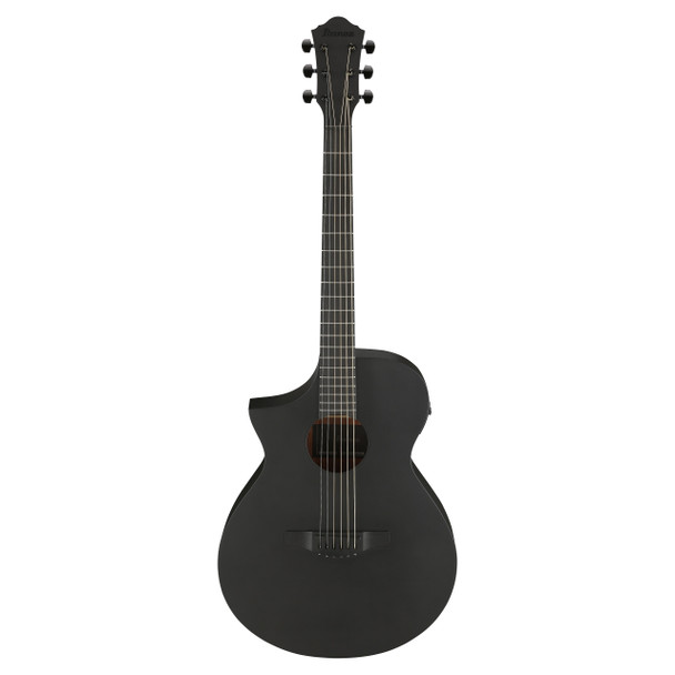 Ibanez AEWC621L-BOT Left Handed Electro-Acoustic Guitar, Black Out 