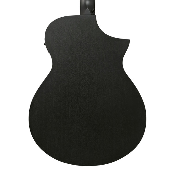 Ibanez AEWC621L-BOT Left Handed Electro-Acoustic Guitar, Black Out 