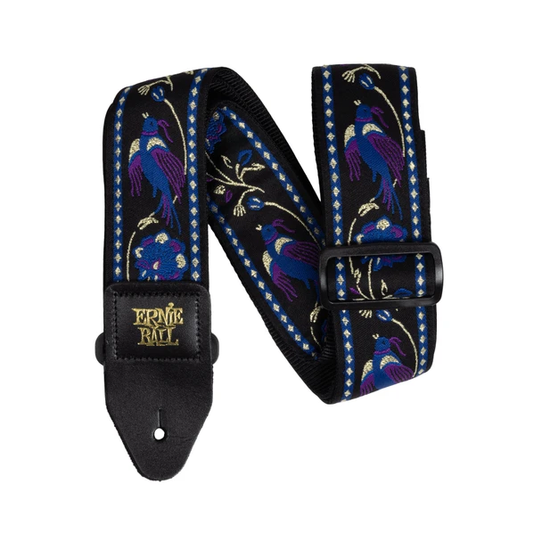 Ernie Ball Jacquard Guitar Strap, Purple Pleasant Pheasant 