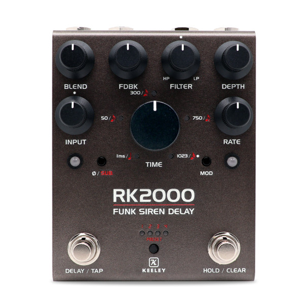 Keeley Electronics RK2000 Funk Siren Delay Effects Pedal 
