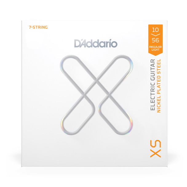 D'Addario XS 10-56 Regular Light 7-String, Nickel Electric Guitar Strings 