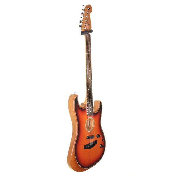 Fender American Acoustasonic Stratocaster Guitar, Sunburst with Gig Bag (pre-owned)