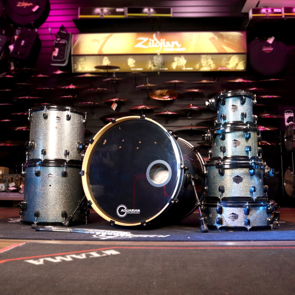 Ddrum Defiant 7pcs Shell Pack, Blue Sparkle (pre-owned)