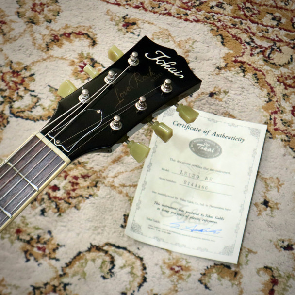 Tokai Love Rock LS129 Made in Japan, Single Cut Electric Guitar, Black with Hard Case (pre-owned)