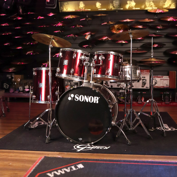 Sonor 5pc Drum Kit with Hardware and Cymbals  (pre-owned)