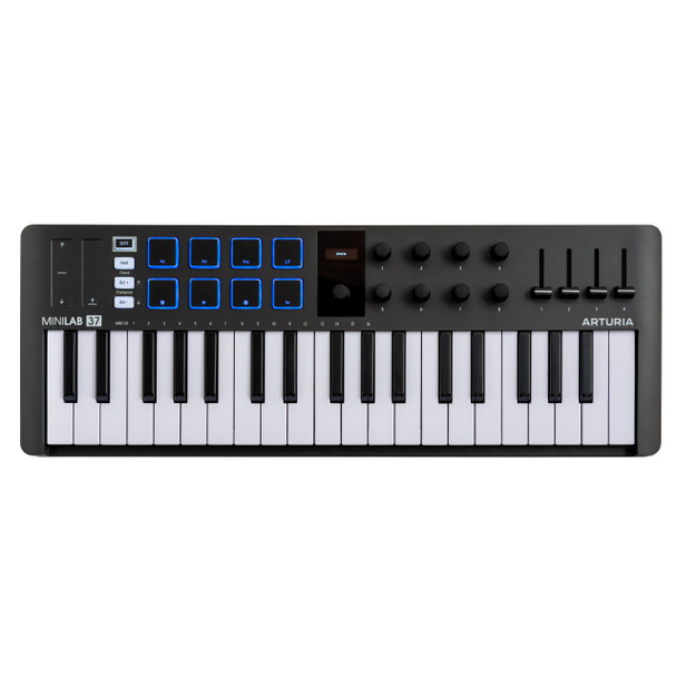 Arturia MiniLAB 37 MIDI Controller Keyboard, Black 
