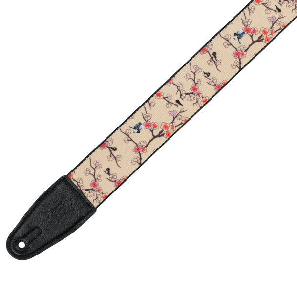 Levys Nature Series Poly Guitar Strap, Cherry Tree 