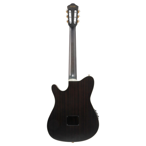 Ibanez TOD20FMN-BFL Tim Henson Nylon Electro-Acoustic Guitar, Black Burst Fade 