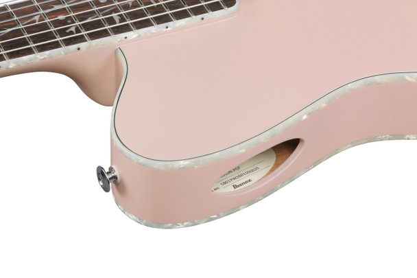 Ibanez TOD10N-PAF Tim Henson Nylon Electro-Acoustic Guitar, Pearl Pink Flat 