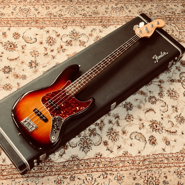 Fender American Standard Jazz Bass, Rosewood, Sunburst with Case (pre-owned)