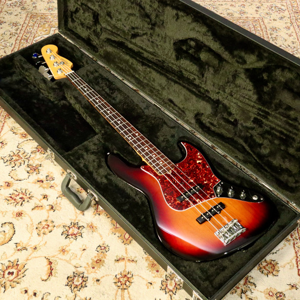 Fender American Standard Jazz Bass, Rosewood, Sunburst with Case (pre-owned)