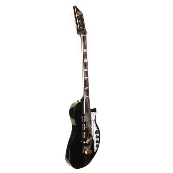 Supro Tri-Tone 1275JB Electric Guitar, Black with Hard Case (pre-owned)