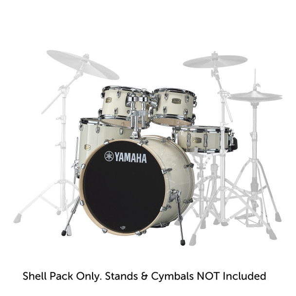 Yamaha Stage Custom Birch Shell Set 20 Inch Drum Kit, Classic White 