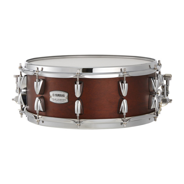 Yamaha Tour Custom 14 x 5.5 Inch Snare Drum, Chocolate Stain 
