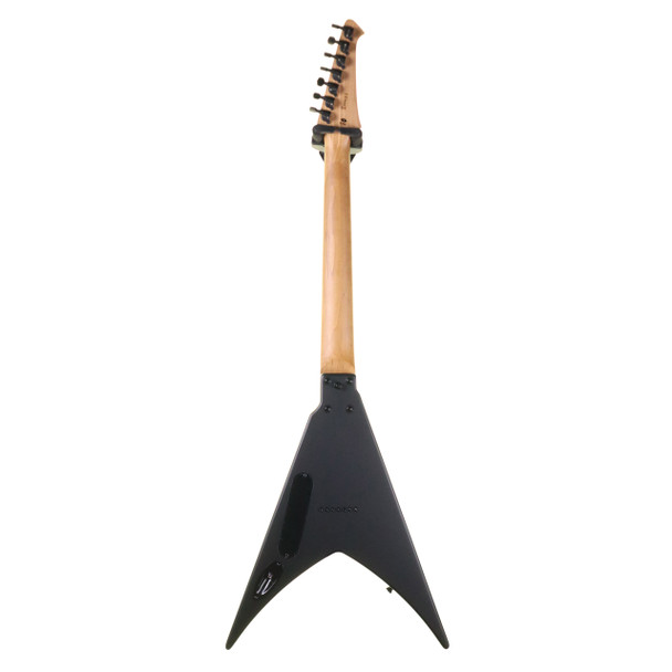 Spira V-407 MBK 7 String Electric Guitar, Satin Black  (b-stock)