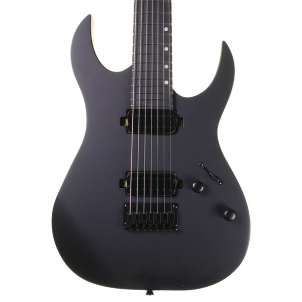 Spira S-407 MBK 7 String Electric Guitar, Satin Black  (ex-display)