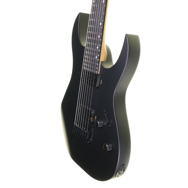 Spira S-407 MBK 7 String Electric Guitar, Satin Black  (ex-display)