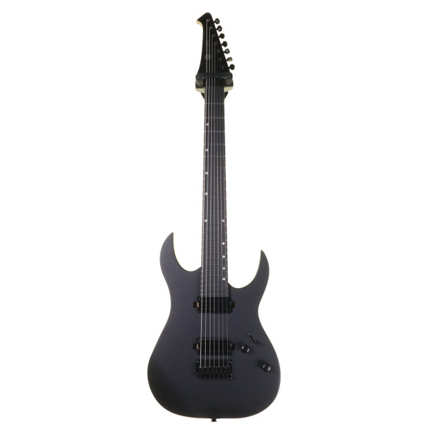 Spira S-407 MBK 7 String Electric Guitar, Satin Black  (ex-display)