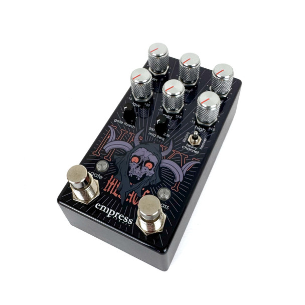 Empress Effects Heavy Menace Limited Edition Distortion Pedal, Blue Purple Sparkle 