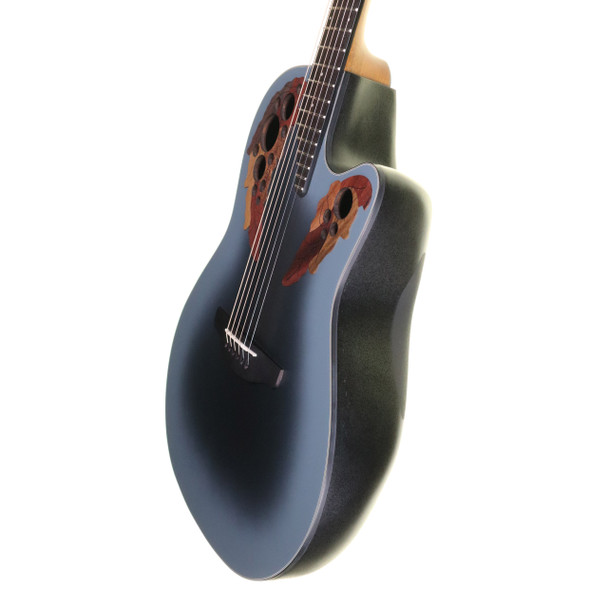 Ovation CE-44-RBB-G Celebrity Elite Electro Acoustic Guitar, Reversed Blueburst with Gig Bag (pre-owned)