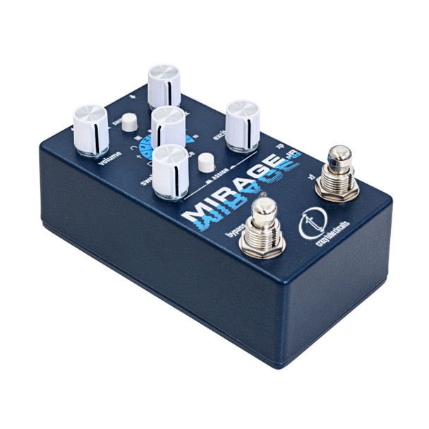 Crazy Tube Circuits Mirage Jr Studio Grade Digital Reverb Effects Pedal 