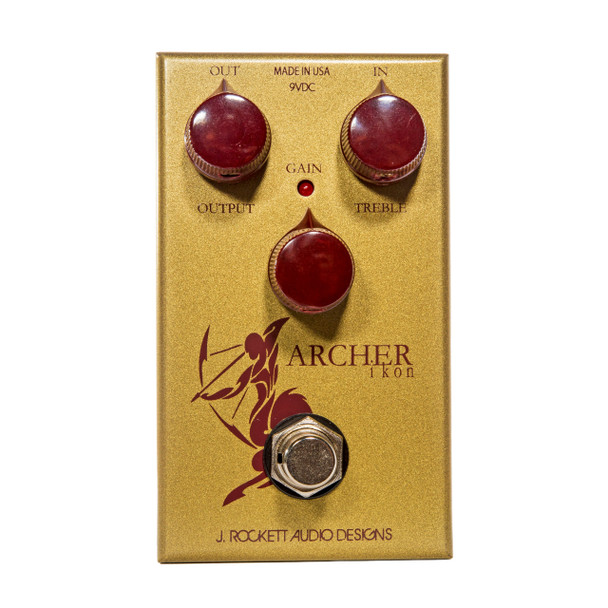 J. Rockett Archer Ikon Boost/Overdrive Effects Pedal, Gold 